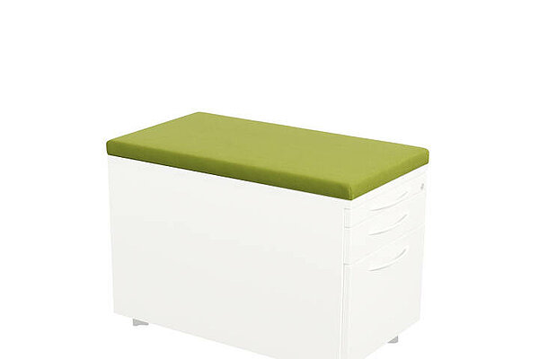 Sitzkissen für Rollcontainer 80 cm in lindgrün
