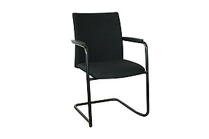 Freischwinger / Haworth 'Comforto 55' / schwarz / stapelbar