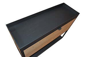 Sideboard / HAY 'New Order' / Sliding Door eiche Furnier / 2 Ordnerhöhen / 100 cm / halboffen