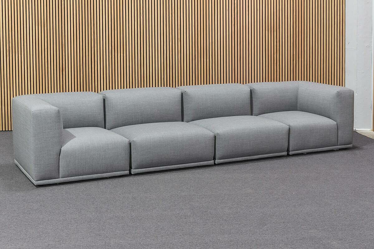 Neuwertig / MUUTO 'Connect' / Stoff Remix / Farbe 143 grau - Variante 5 - Modul E, D, D + E