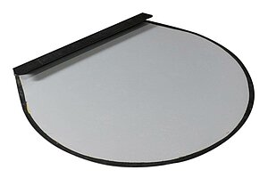 Schreibtischunterlage in Leder, schwarz