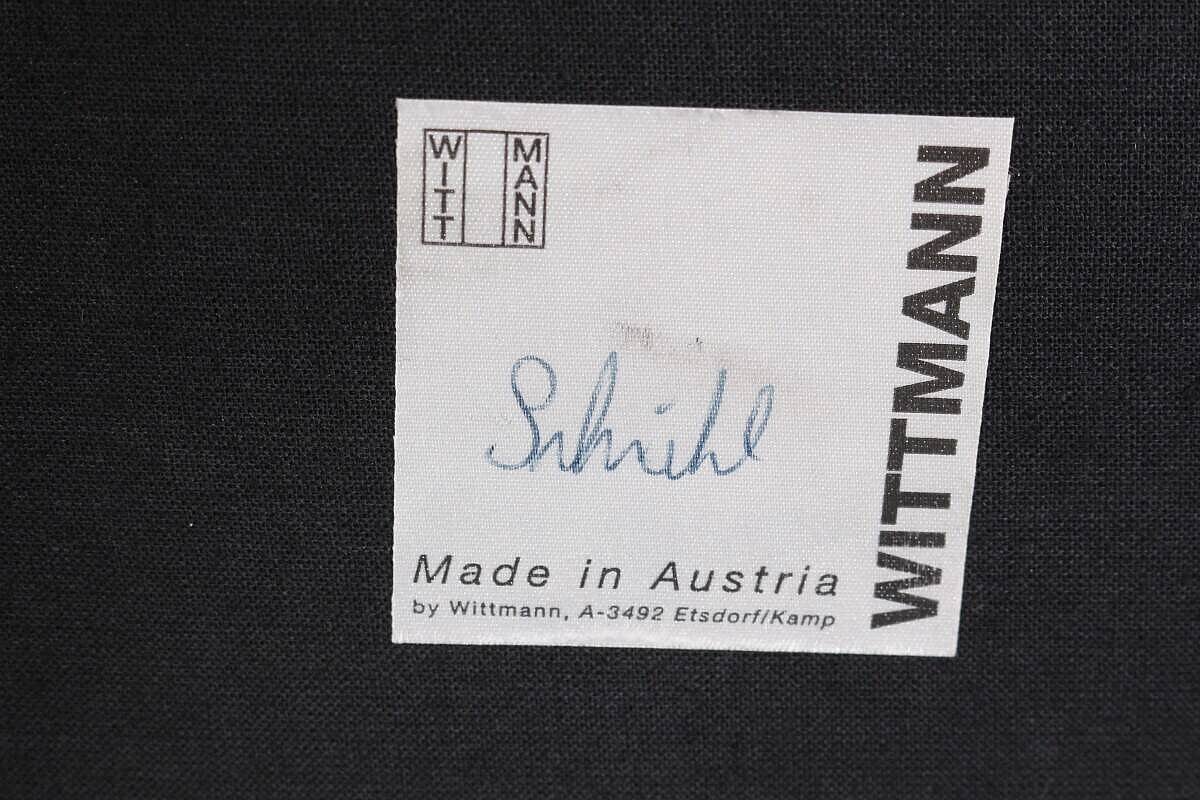 Besucherstuhl / Wittmann 'Sedan' / Leder schwarz