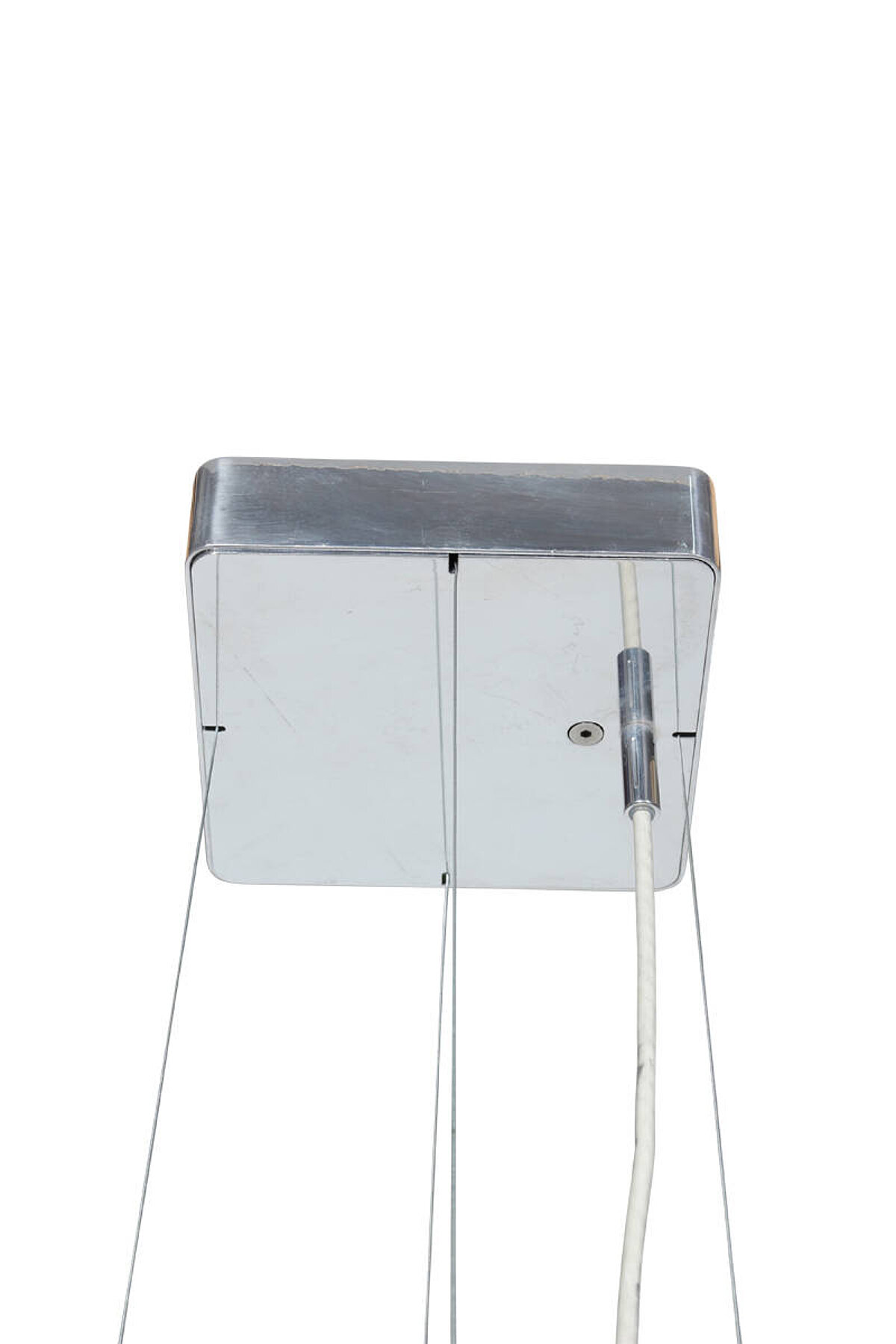 Hängeleuchte / Tobias Grau 'Studio Quattro' / Aluminium poliert / weiß