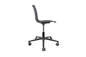 Bürodrehstuhl / vitra 'HAL' / schwarz - mit Sitzkissen in petrol