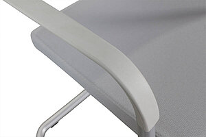 Freischwinger / Haworth 'Visitor Chair' / grau / stapelbar