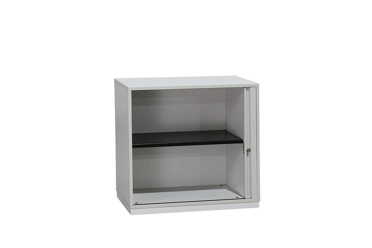 Sideboard / Ophelis Pfalzmöbel / weiß / Querrolllade / Sockel weiß