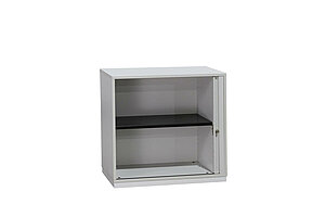 Sideboard / Ophelis Pfalzmöbel / weiß / Querrolllade / Sockel weiß
