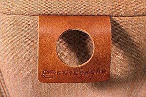 Hocker / ergonomisches Sitzelement / Götessons 'Office Ballz Small' / orangebraun / NP 347 EUR