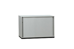 Sideboard / VS Büromöbel / weiß / 120 cm / Akustik-Querrolllade