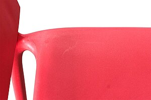 Besucherstuhl / Sessel / VONDOM 'Africa' / rot / stapelbar / In-/Outdoor