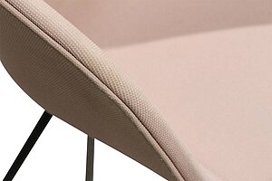 Besucherstuhl / HAY 'About A Chair AAC27' / Vollumpolstert / rosa