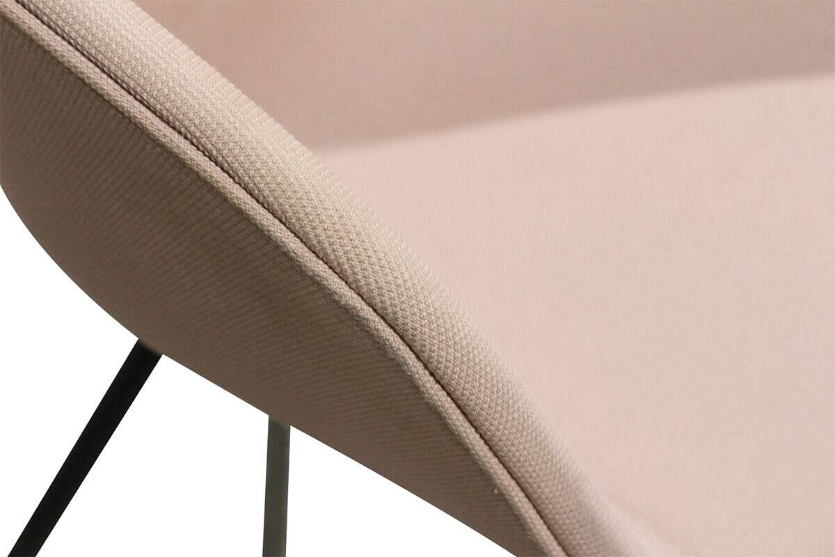 Besucherstuhl / HAY 'About A Chair AAC27' / Vollumpolstert / rosa