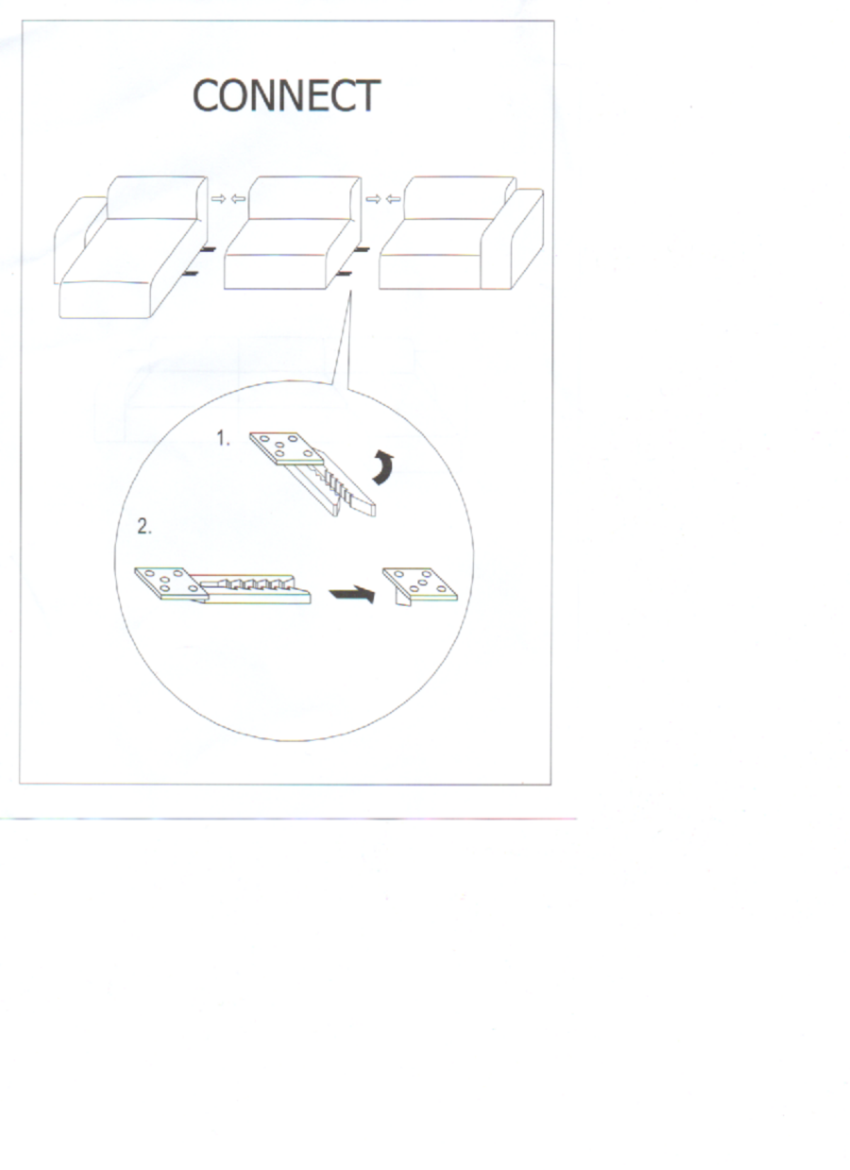 Neuwertig / MUUTO 'Connect' / Stoff Remix / Farbe 143 grau - Variante 6 - Modul E, D + E
